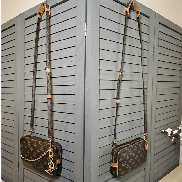 Authentic LOUIS VUITTON Monogram Pochette Marly Bandouliere Crossbody - Picture 3 of 11